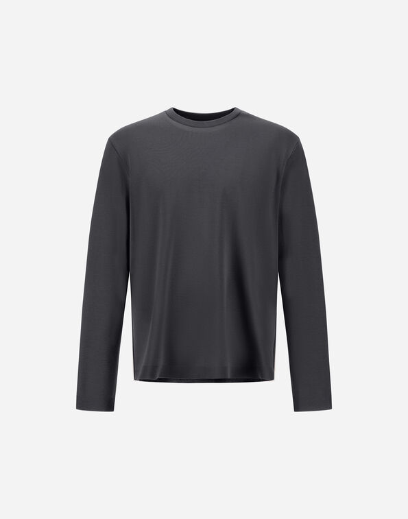 Herno JERSEY KNIT EFFECT T-SHIRT Dark Grey JG000262U520599460