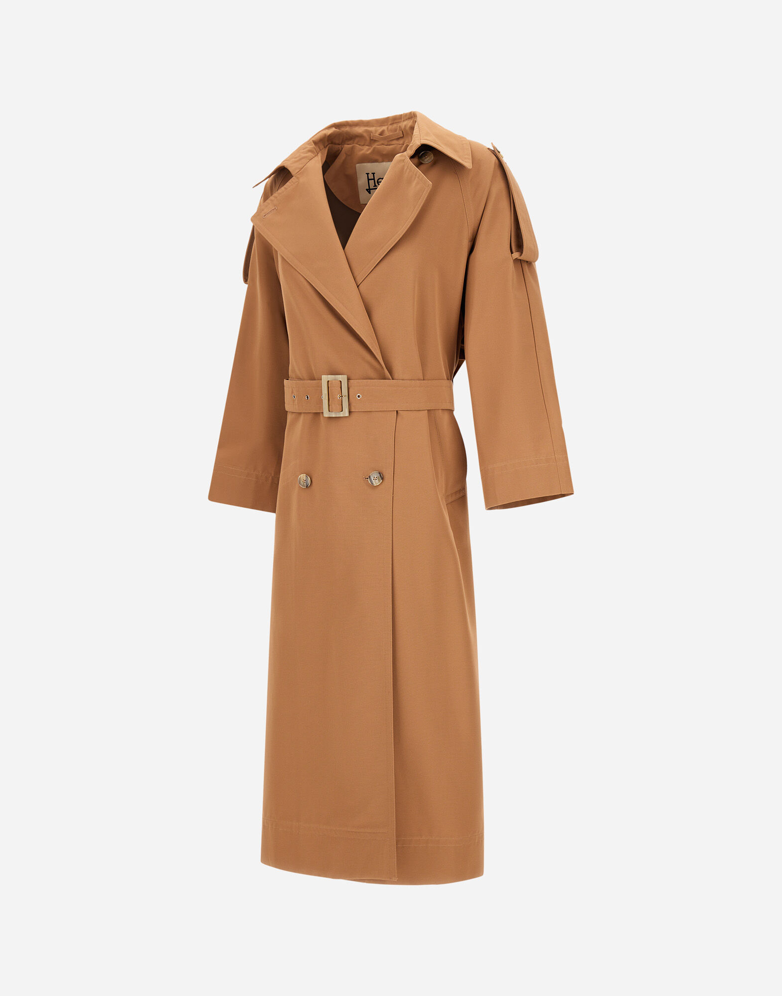 HERNO スカーフベルト ライトコート キャメル トレンチ レディース TRENCH COAT IN NYLON GABARDINE キャメル | Herno® (ヘルノ)