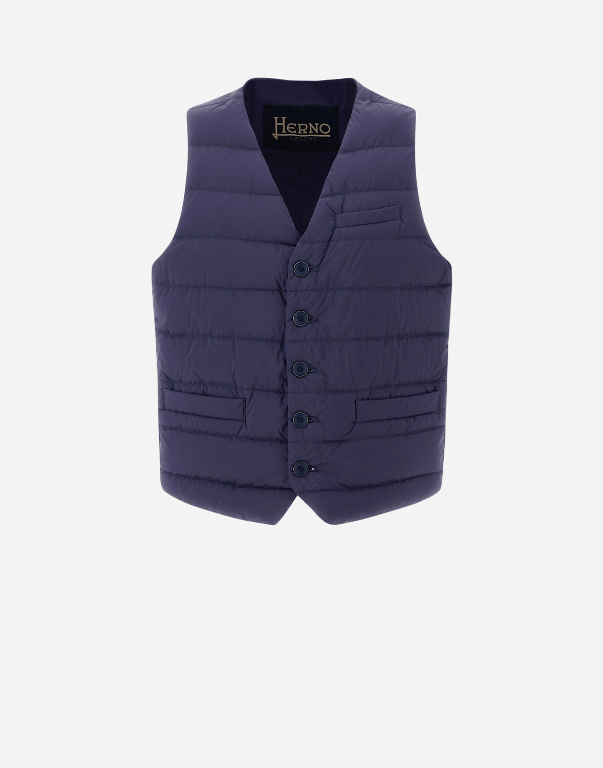 Herno Gilet Imbottito Piuma Linea Legend In New Blue