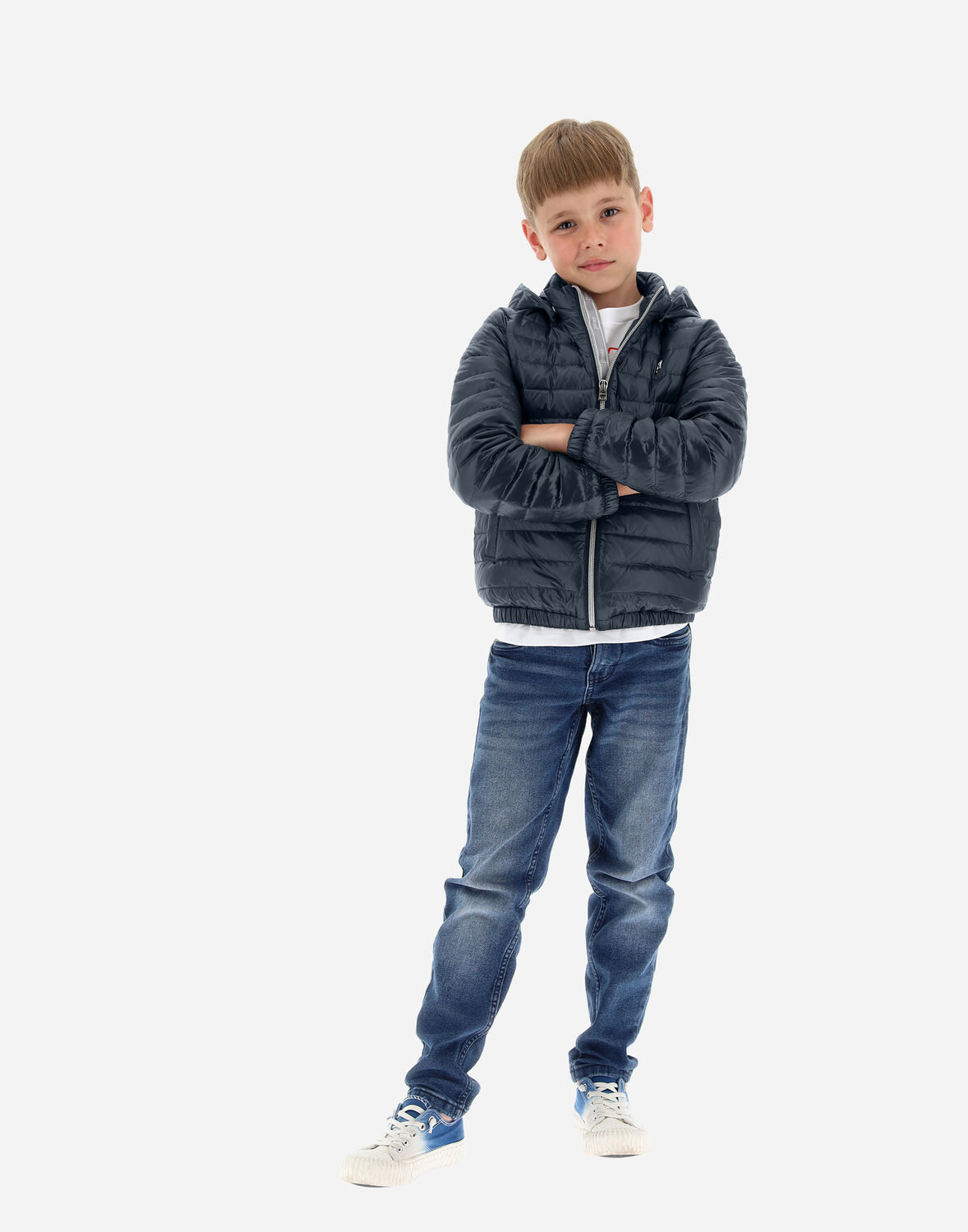 Herno Unisex Bomber Jacket In Nylon Ultralight - Unisex Kids Navy Blue 8a In Navy Blue