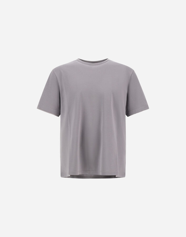 Herno RESORT T-SHIRT IN BASIC COTTON & LIGHT STRETCH NYLON Grey JG00031UR520529436