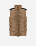 Herno NYLON ULTRALIGHT & PLASTER WAISTCOAT Camel PI0011UNW120172155
