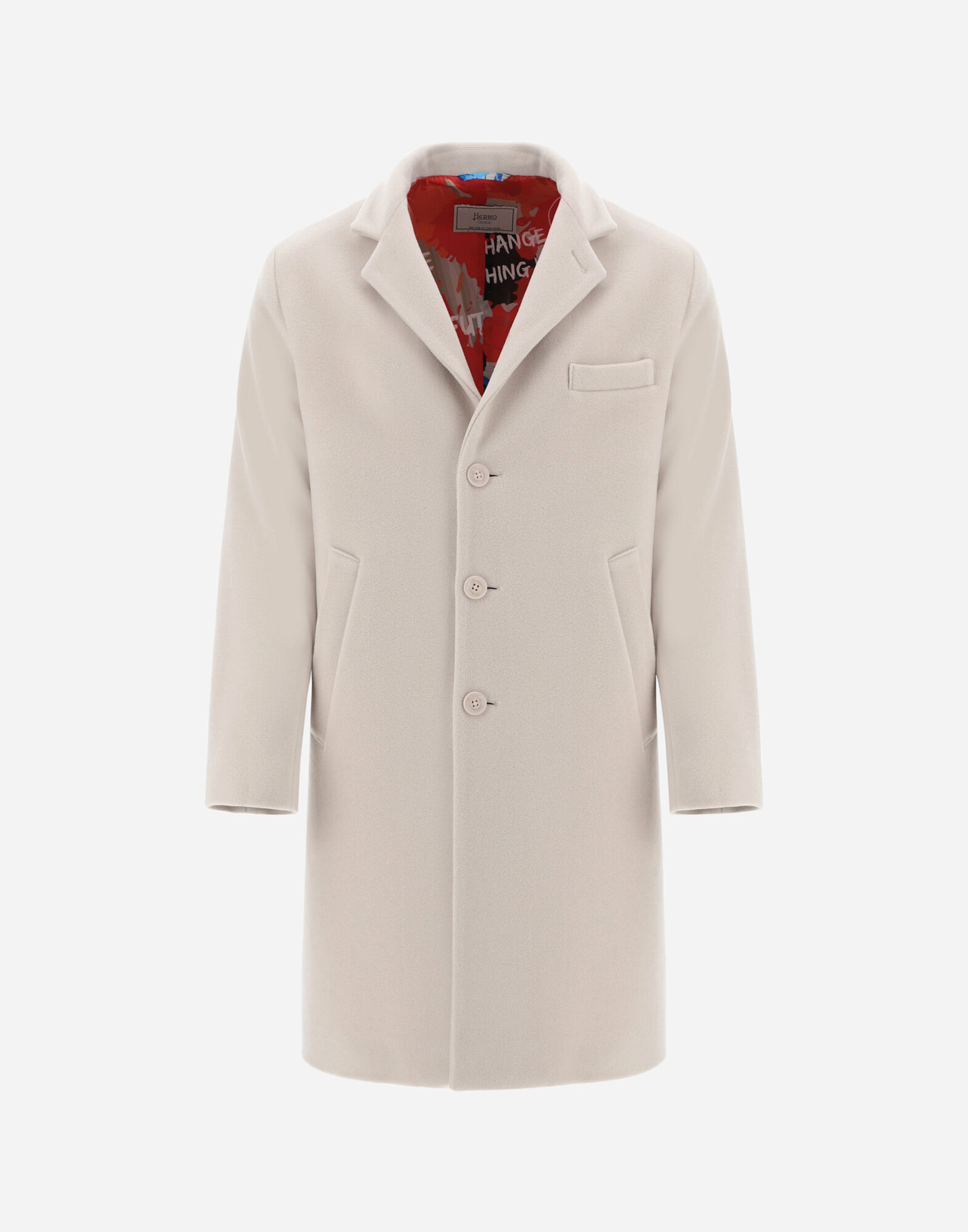 HERNO Uomo Abbigliamento Cappotti e giubbotti Soprabiti Impermeabili CAPPOTTO GLOBE IN LANA PROVENIENTE DA ALLEVAMENTI RESPONSABILI 