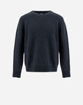 Herno SWEATER IN PLAIN ALPACA WOOL Navy Blue MG000155U702449200