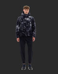 Herno LAMINAR BOMBER JACKET IN SNOW STORM Black/Grey PI00340UL128069394