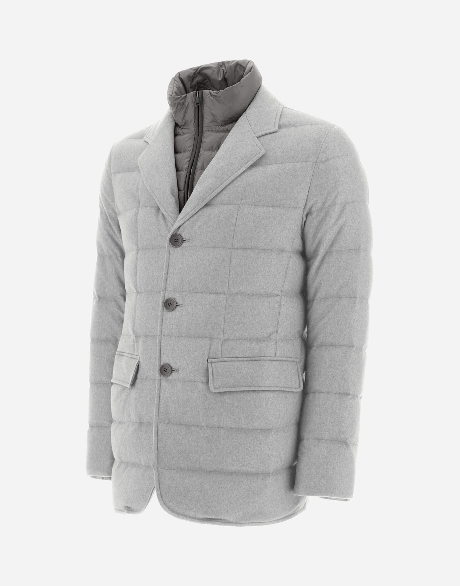BLAZER IN CASHMERE AND SILK in Light Grey for Men | Herno®