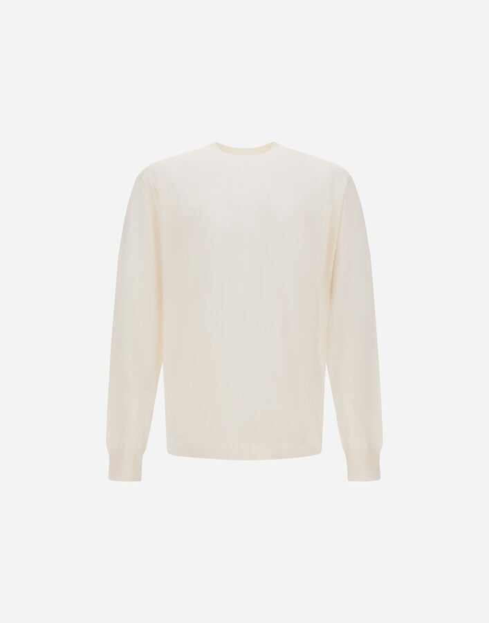 Herno SWEATER IN WOOL SILK Cream MG000201U700251010