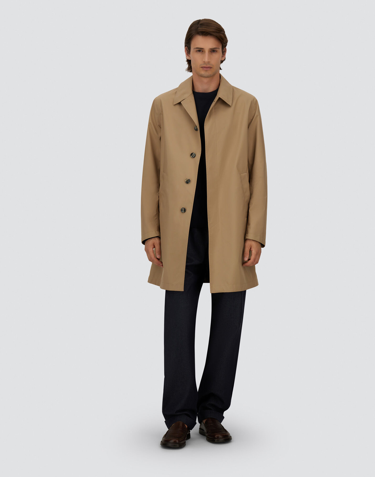 メンズ NEW RAIN WATERPROOF ベージュ/ブルー | Herno® (ヘルノ)