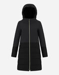 Herno DIAGONAL WOOL COAT WITH NUAGE Black PI0848D396019300