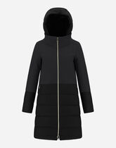 DIAGONAL WOOL AND NUAGE PARKA in Black for Women | Herno®