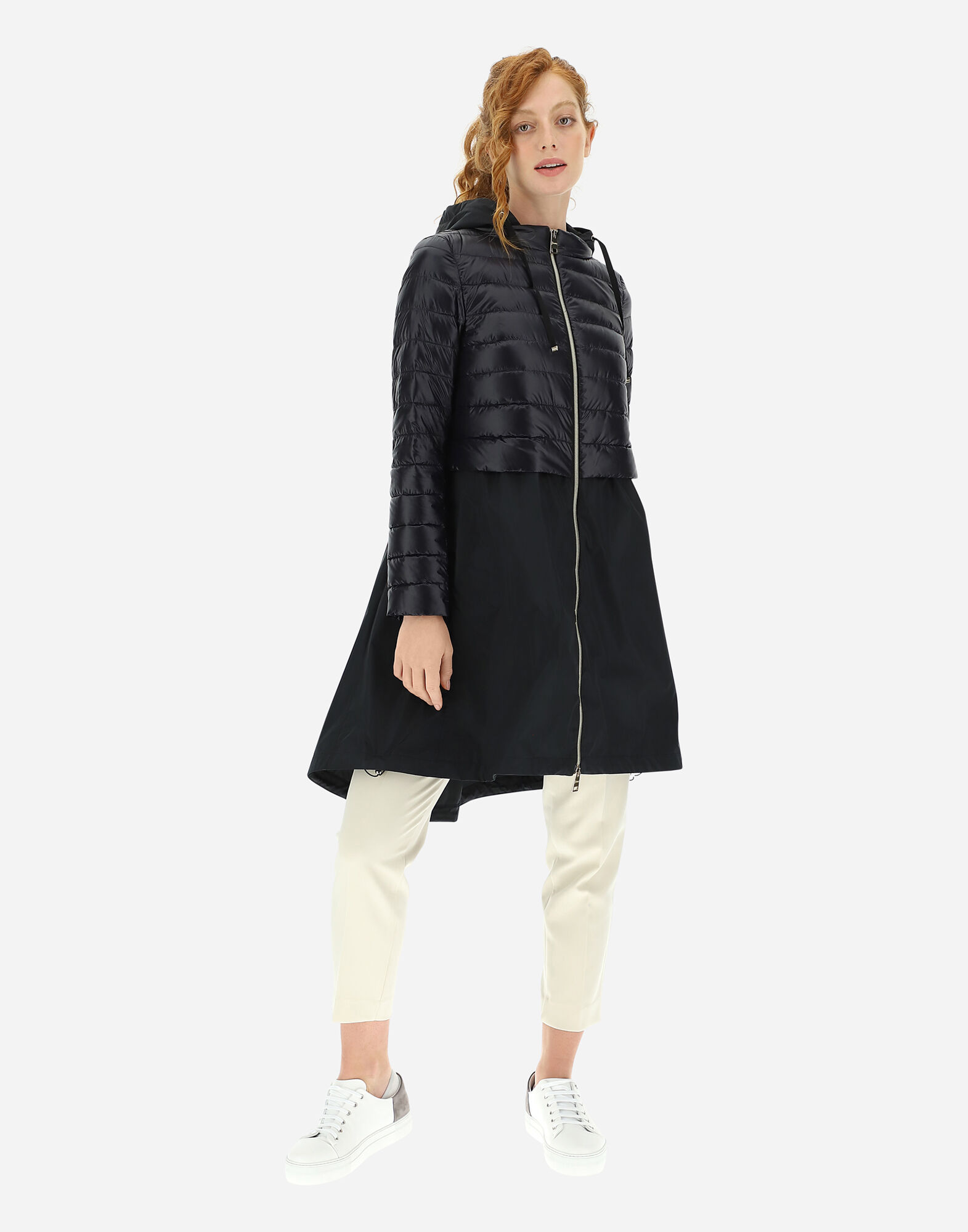 HERNO レインパーカー New Techno Taffeta NEW TECHNO TAFFETA' PARKA in White for Women | Herno®