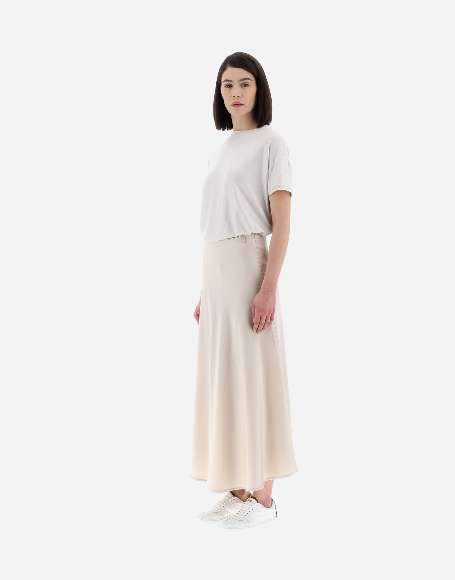 Satin skirt deals static