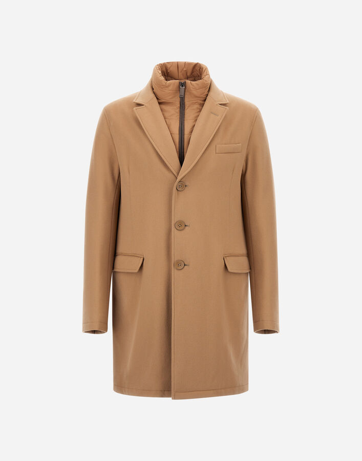 Herno WOOL BEAVER COAT Camel CA000196U334242157