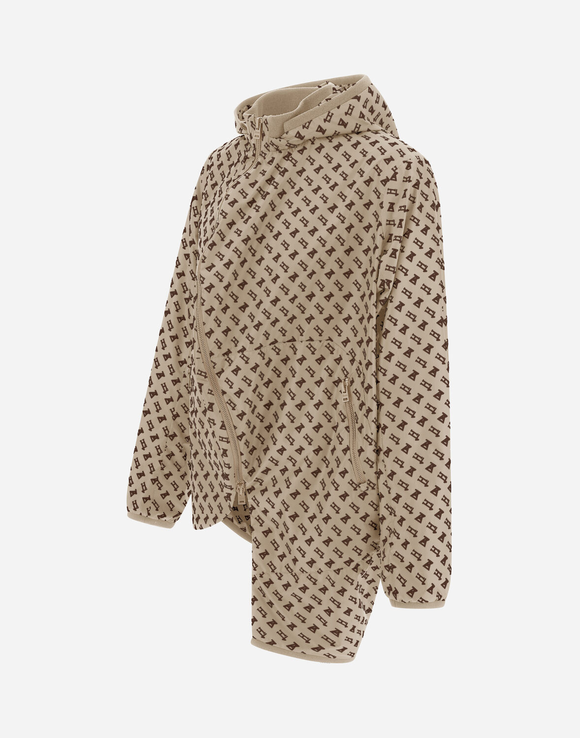 Herno Globe Eco Monogram パーカ In Light Beige