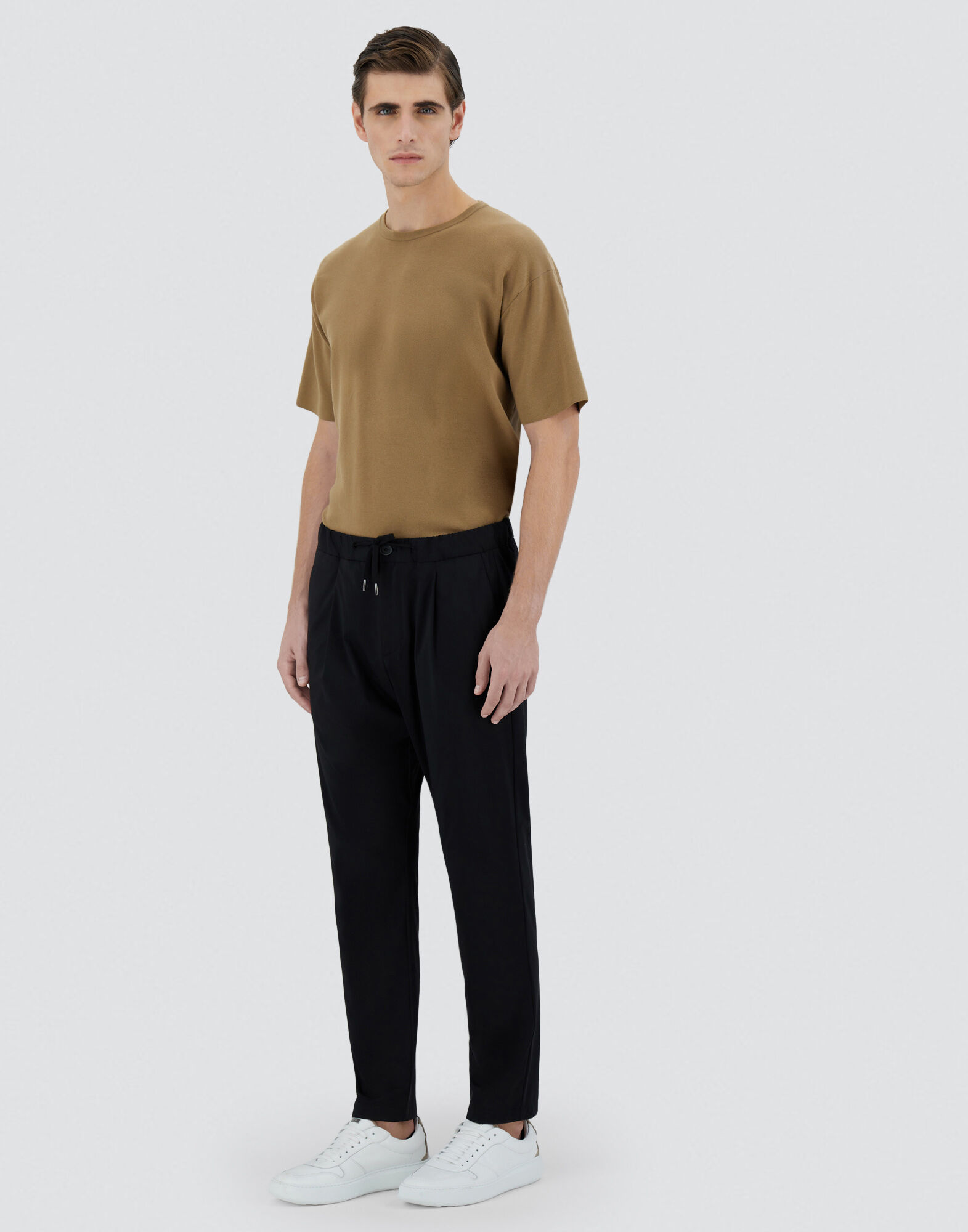 PANTALON EN NYLON JERSEY en Noir pour homme Herno