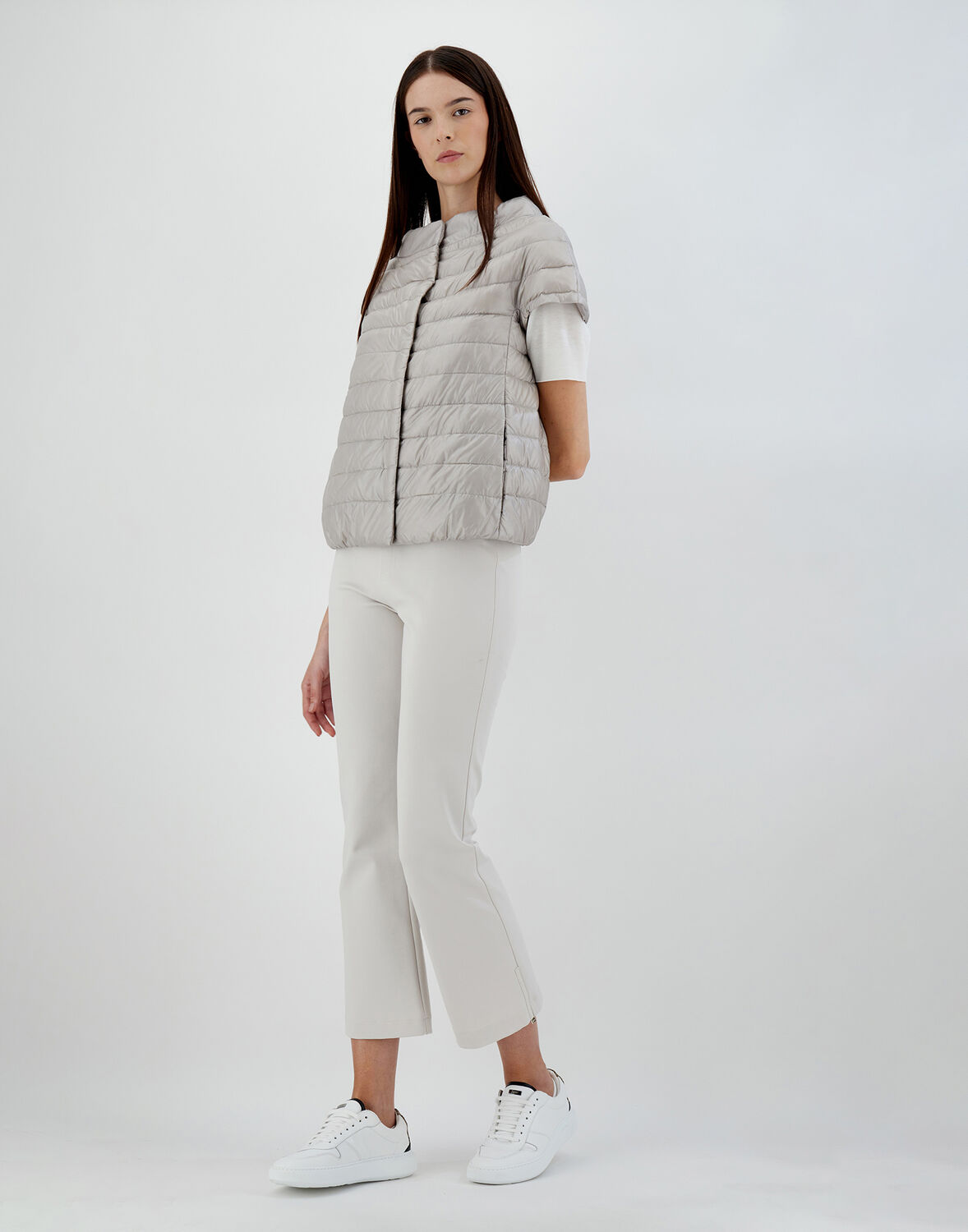 Shop Herno Emilia In Grey Pearl