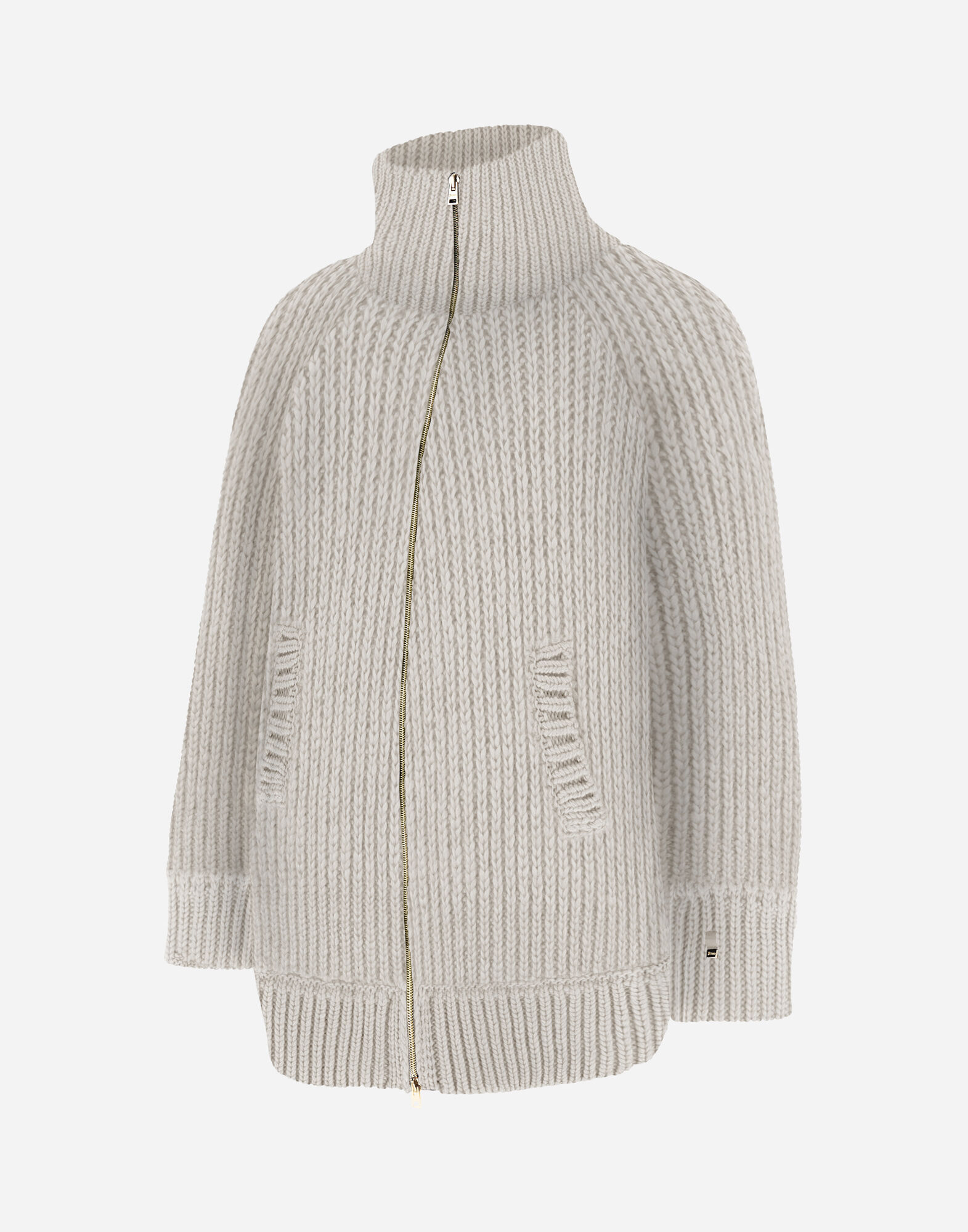A LINE JACKET IN INFINITY BRIOCHE KNIT AND NYLON ULTRALIGHT in