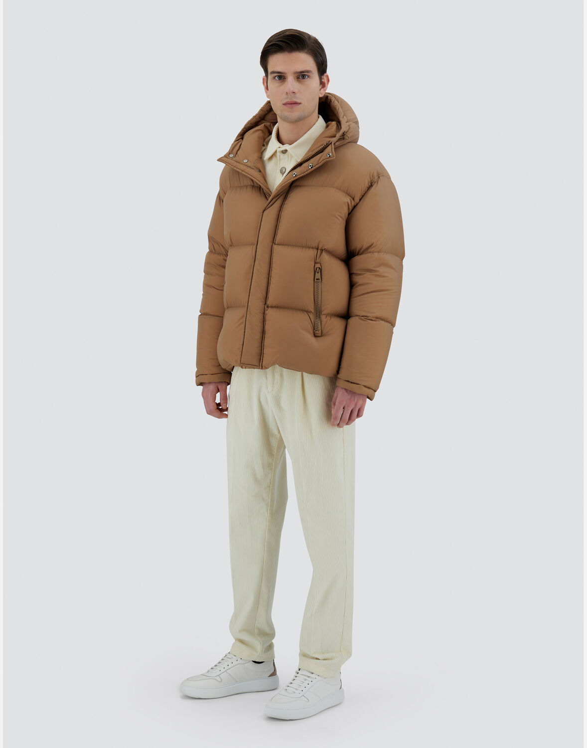 Herno Quilted Down Jacket In Camel