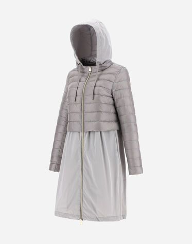 NYLON ULTRALIGHT AND TECHNO TAFFETA PARKA