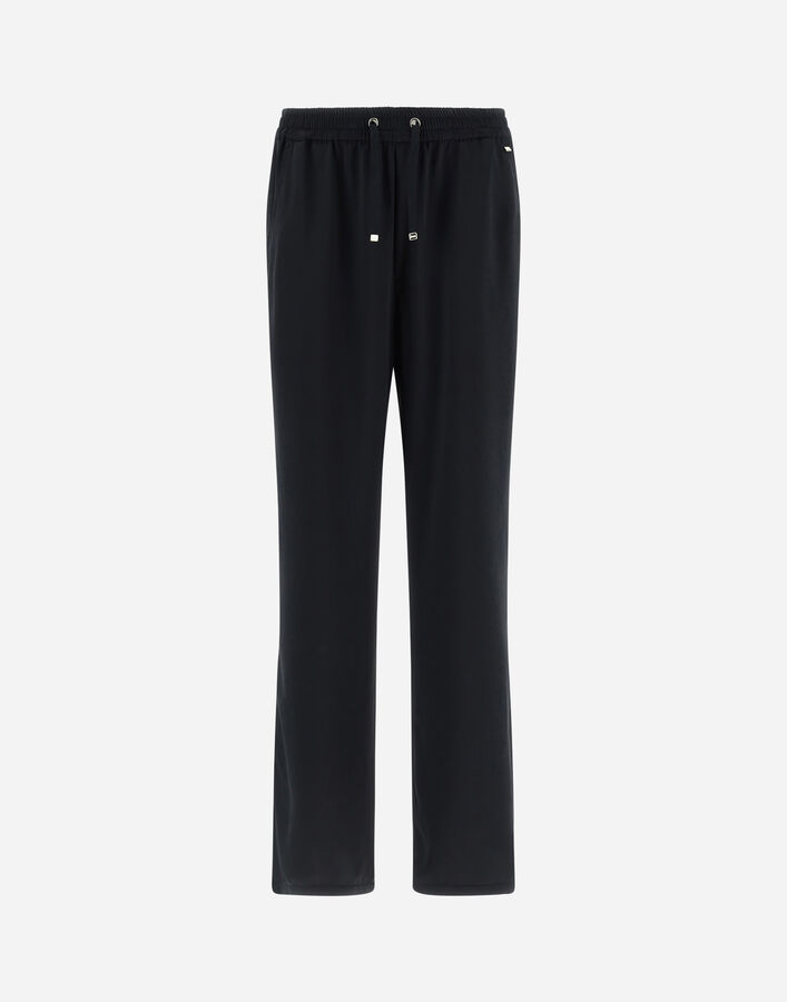 HERNO MATTE CREPE SATIN TROUSERS
