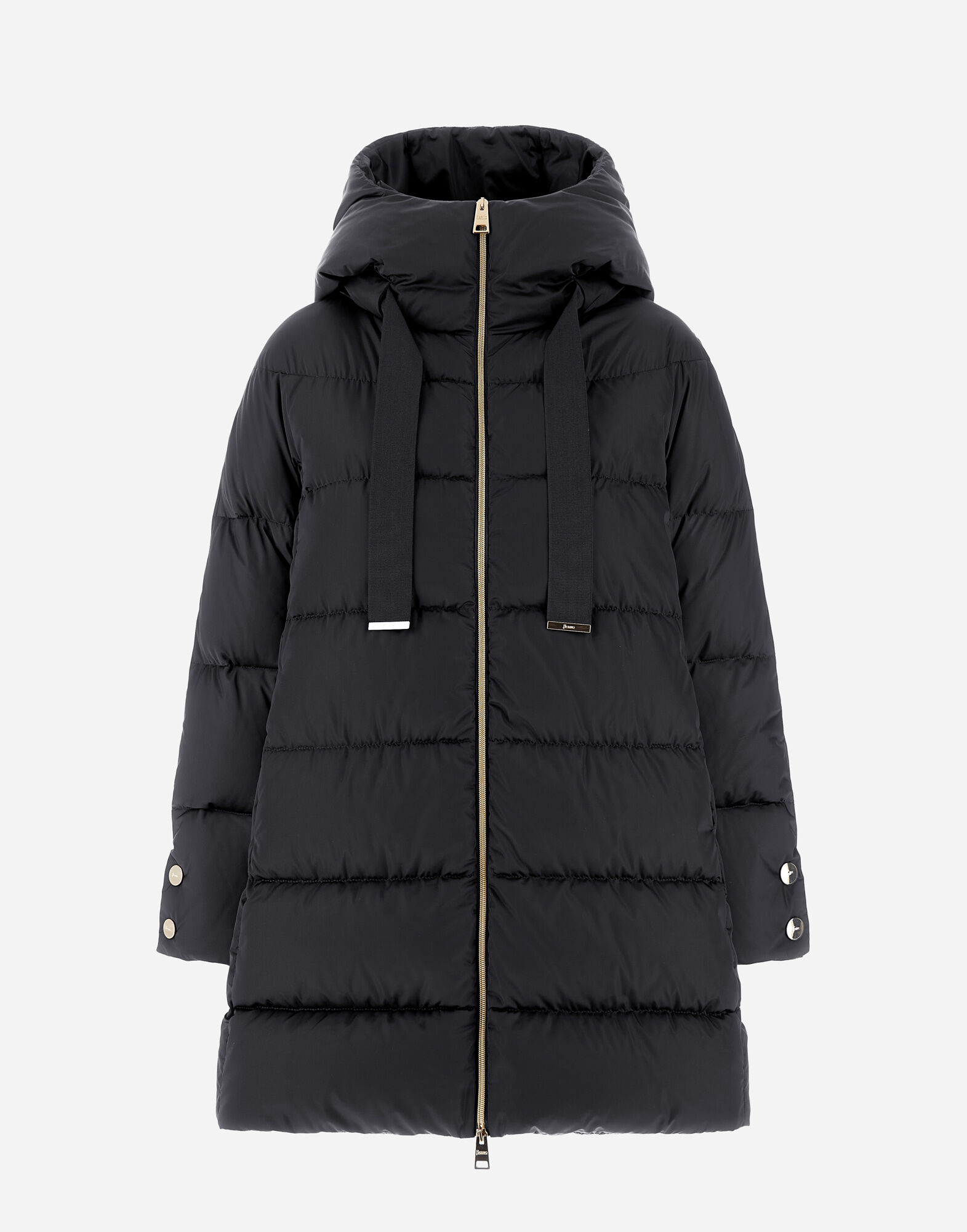 A-SHAPE JACKET IN SATIN in Black for Women | Herno®