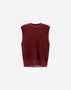 Herno VEST IN COB STITCH ALPACA WOOL Bordeaux MV000008U703126705