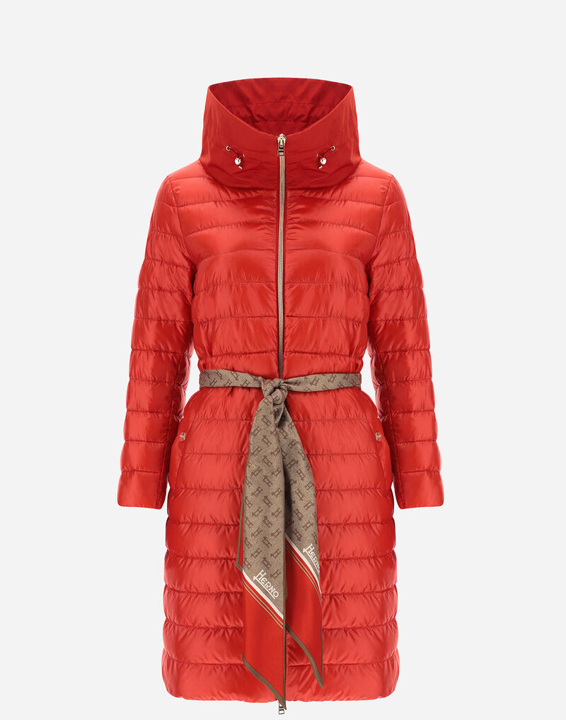 NYLON ULTRALIGHT A-SHAPE WITH TAFFETA AND FOULARD Herno