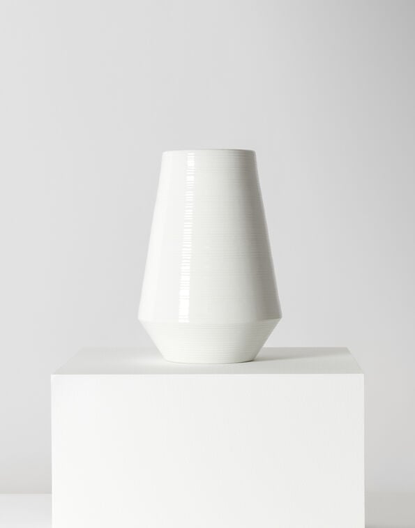 Herno SMALL CERAMIC FLOWER VASE White FLOWERSMALLCERAMICA011000