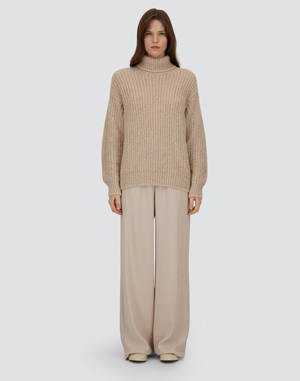 MATTE CREPE SATIN TROUSERS Herno product thumbnail image view 4