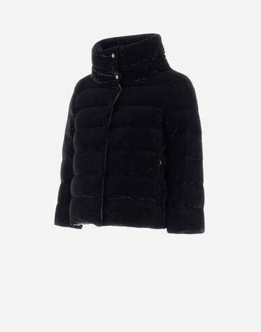 レディース マーブルドベルベット ジャケット ブラック | Herno® (ヘルノ)