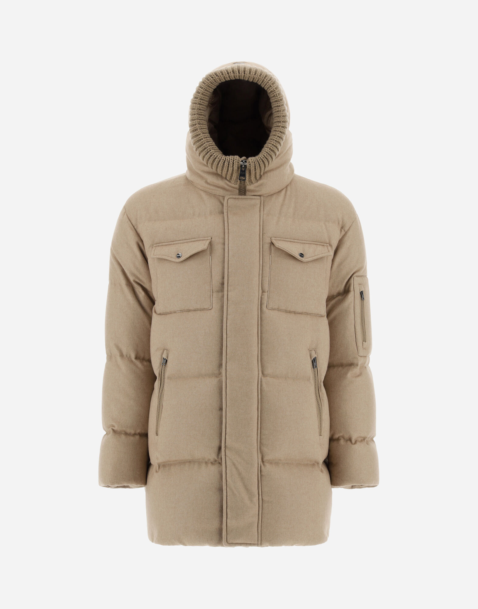 シルクカシミアパーカー