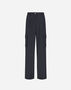 Herno CARGO TROUSERS IN FLUID WOOL Iron PT000179D334539487
