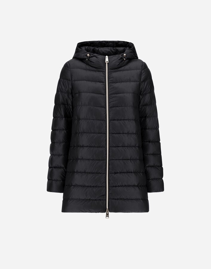 Herno RESORT A-SHAPE JACKET IN NYLON ULTRALIGHT Black PI00133DR12017Z9300