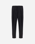 Herno TROUSERS IN FLUID WOOL Black PT000136U334539300
