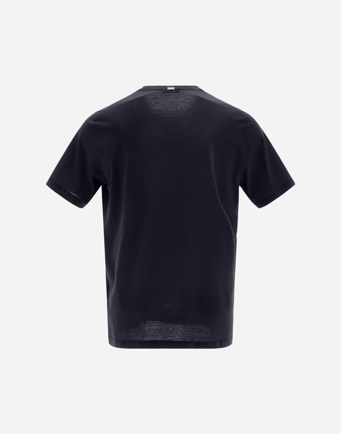 Herno T-shirt In Crepe Jersey In Navy Blue