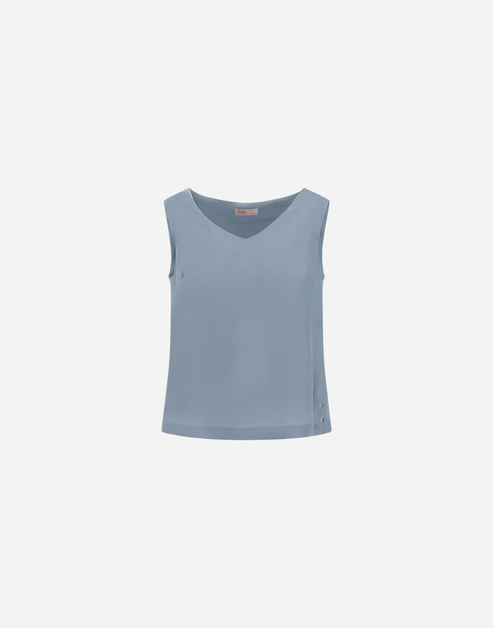 Herno RESORT TOP IN EXTRA-FINE SATIN Light Blue BL00021DR129129004