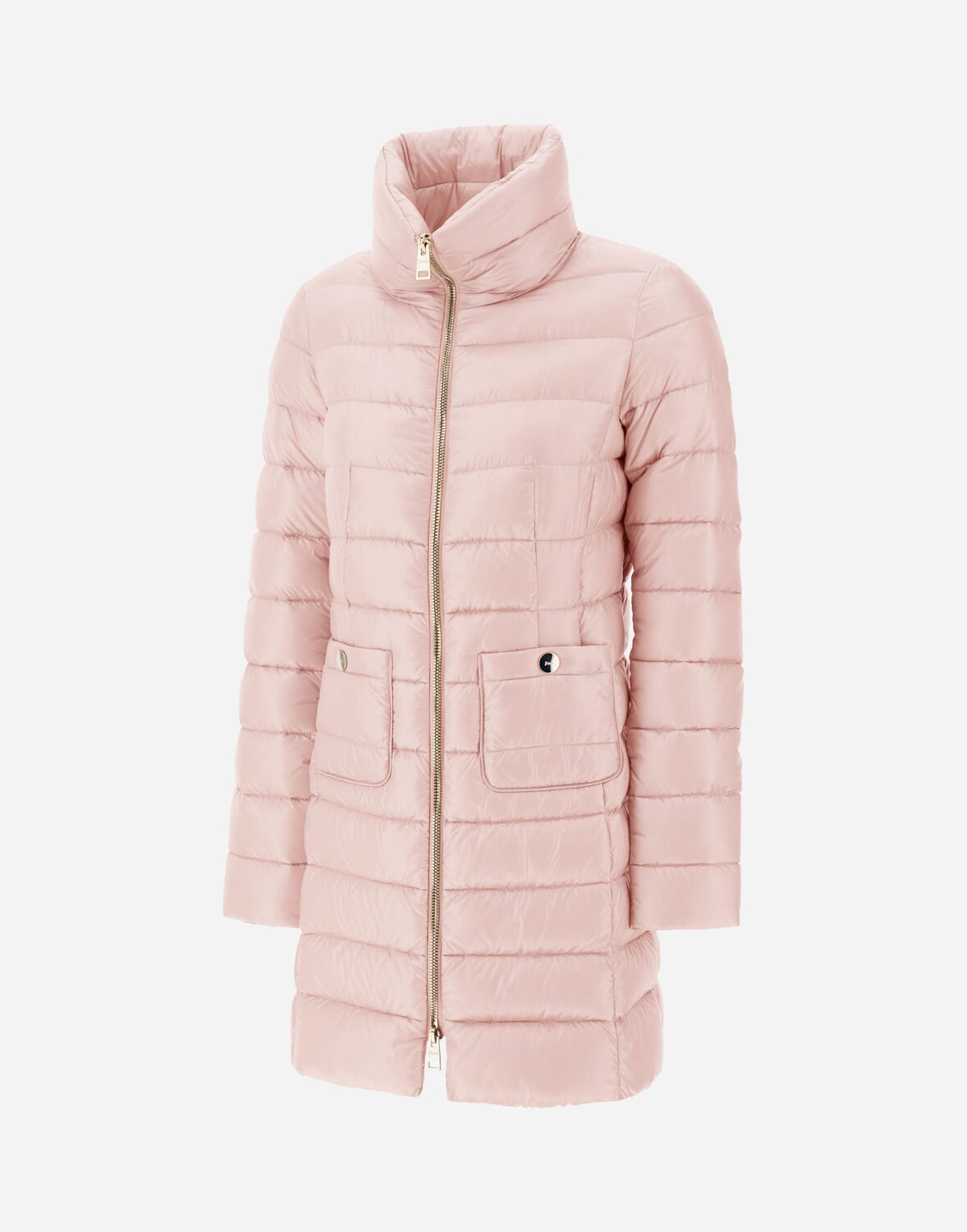 Herno Padded Zip-up Coat In Light Pink