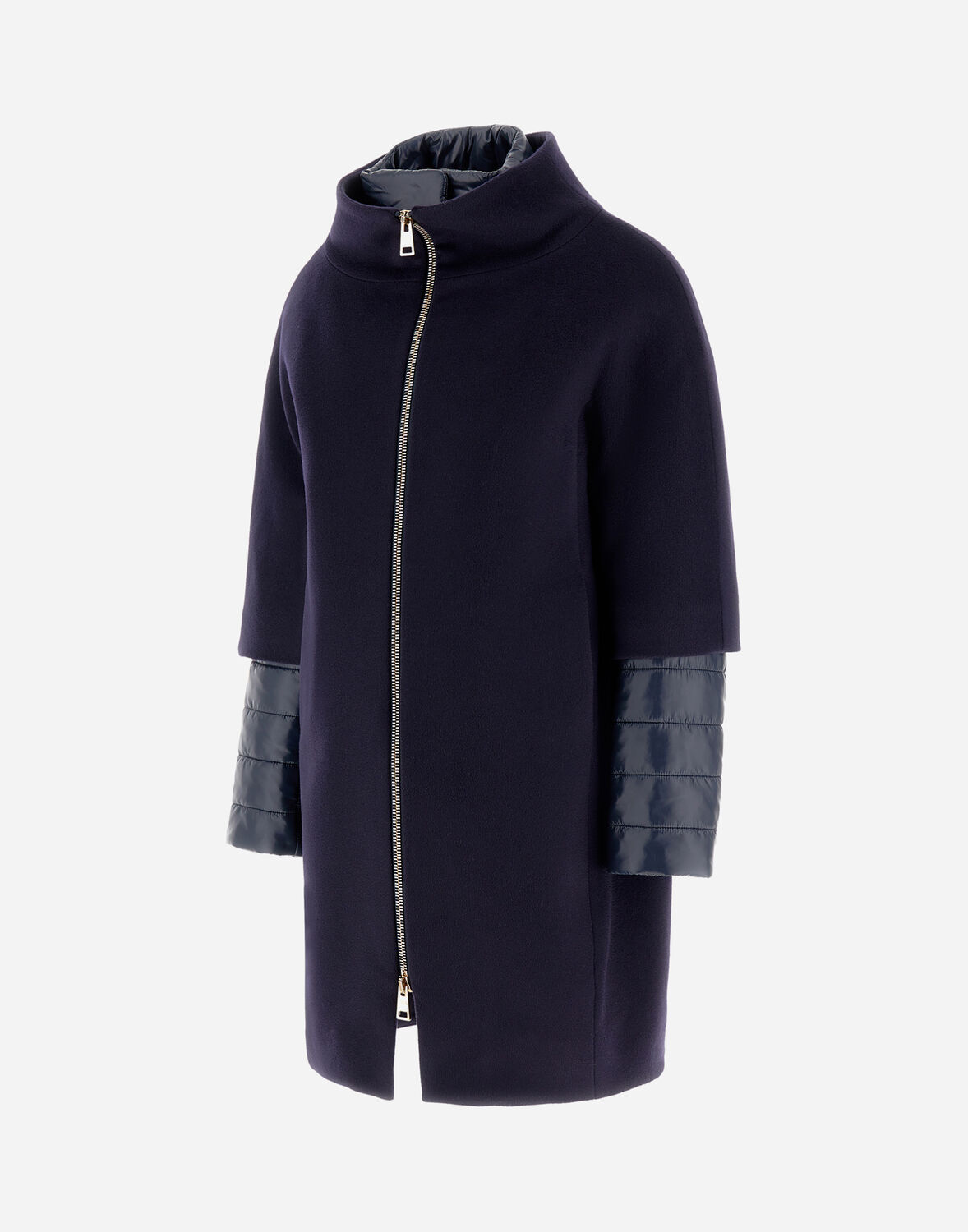Herno Coat In Navy Blue