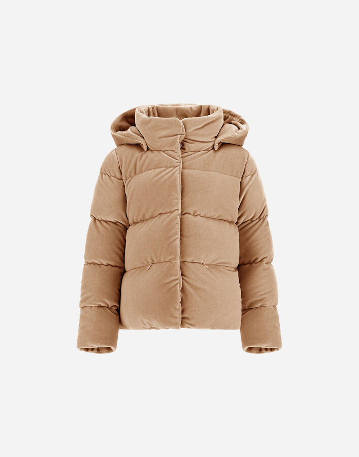 Herno SMOOTH VELVET CAPE Camel PI000199G15020S2157