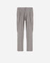 Herno RESORT TROUSERS IN MELANGE SUEDE EFFECT Light Grey PT00033UR12729S9406