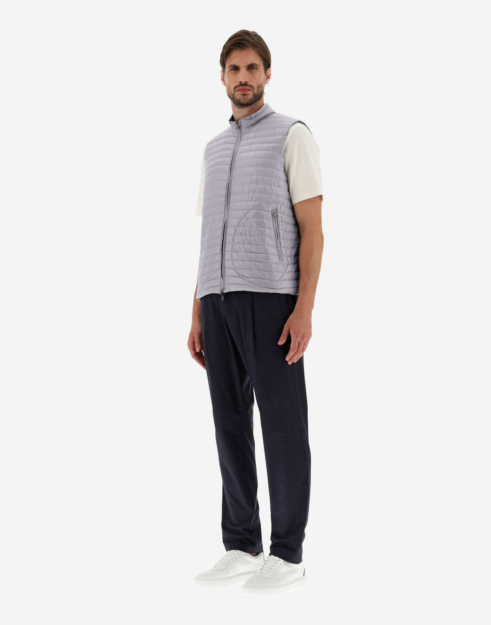 GILET REVERSIBILE 12017 12017 en Navy Blue pour homme Herno