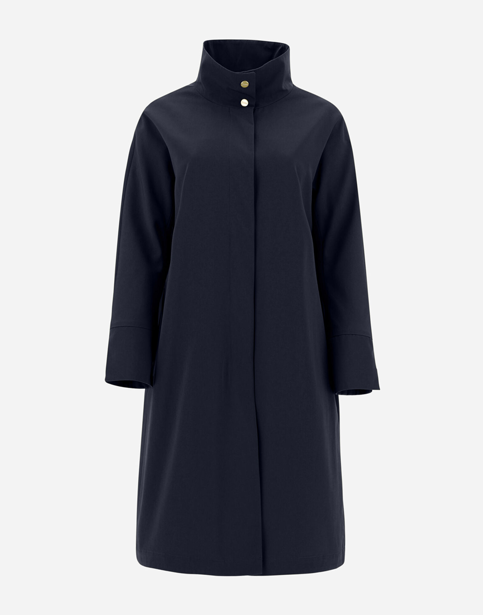 NEW TECHNO SHANTUNG COAT in Blue for Women | Herno®