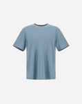 Herno RESORT BASIC COTTON AND LIGHT STRETCH NYLON T-SHIRT Midnight Teal JG00031UR520529123