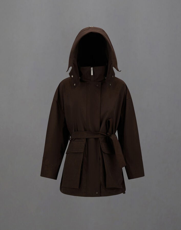 LAMINAR PARKA IN TWILL 2LAYER METALLIC Herno Herno LAMINAR PARKA IN TWILL 2LAYER METALLIC Coffee GC00092DL128378930