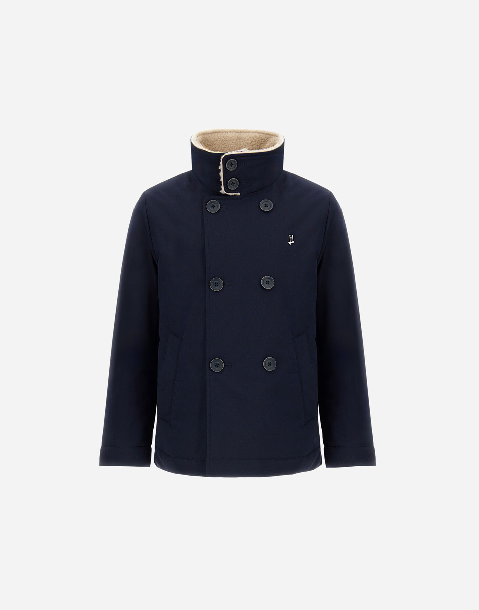 HERNOキッズ★ネイビーブルー パッド入りジャケット HERNOキッズ☆ネイビーブルー パッド入りジャケット ネイビー