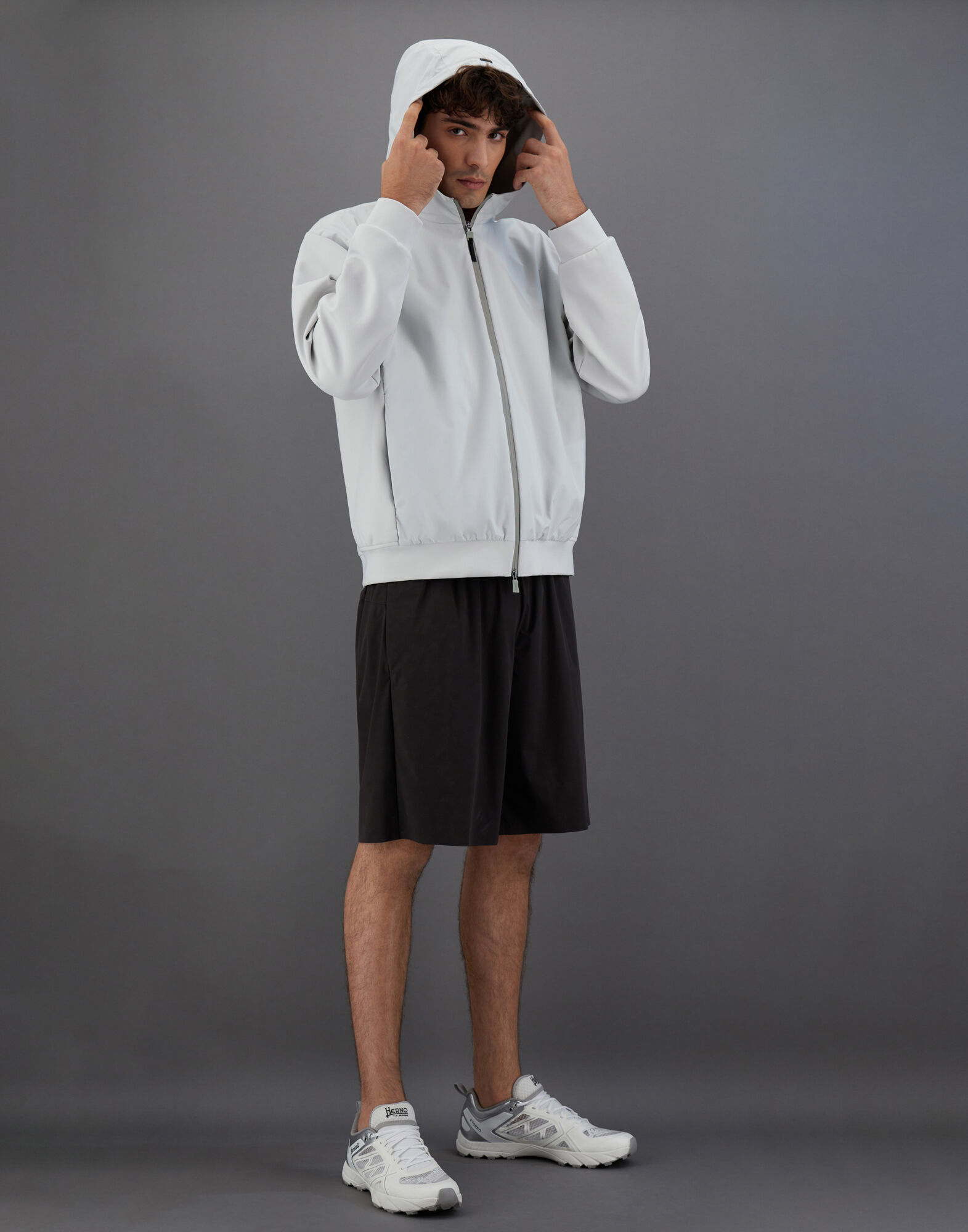 Herno hooded clearance cardigan