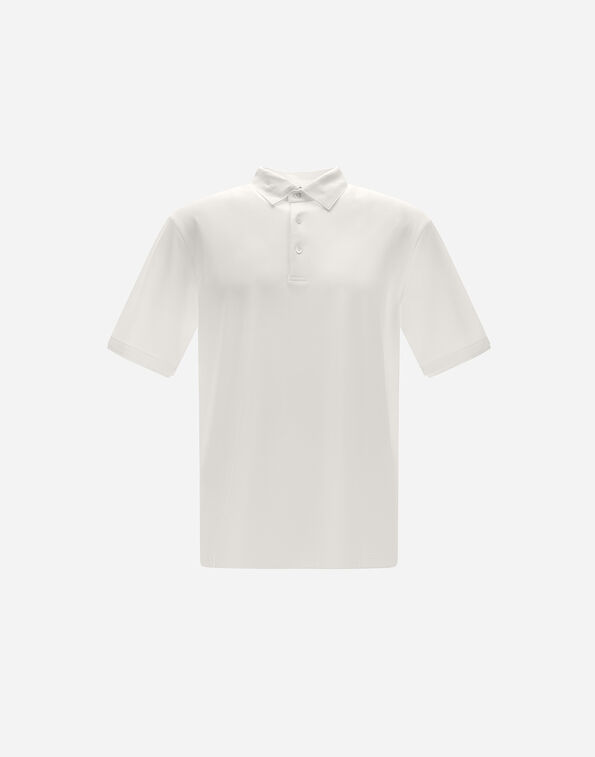 Herno RESORT POLO SHIRT IN BASIC COTTON White JPL0010UR520521000