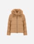 Herno JACKET IN CASHMERE, SILK AND MONOGRAM Camel PI002151D380872157