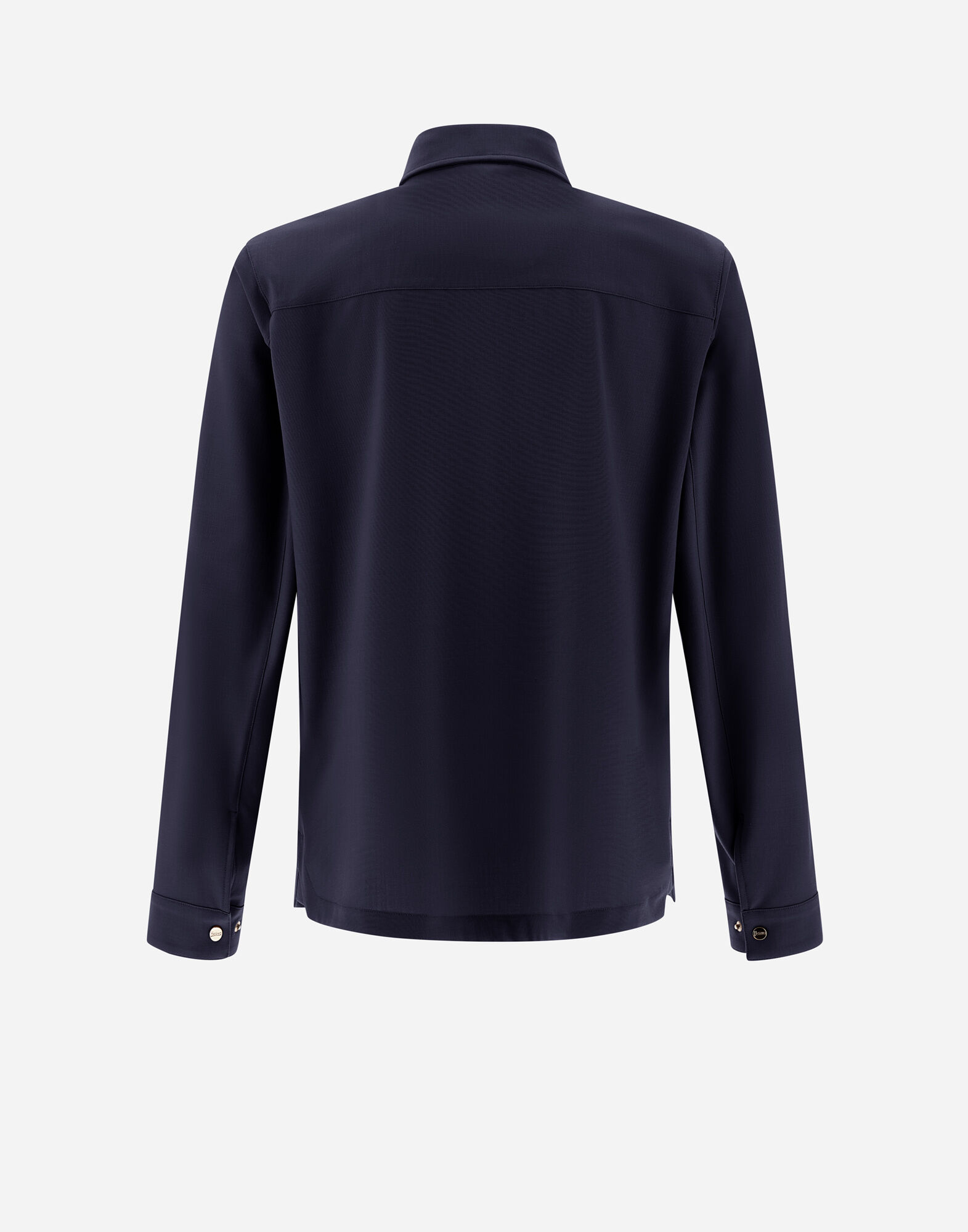 メンズ クレープ・フルイド シャツ ネイビーブルー | Herno