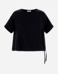 Herno T-SHIRT IN SWEET SATIN Black JG000194D125469300